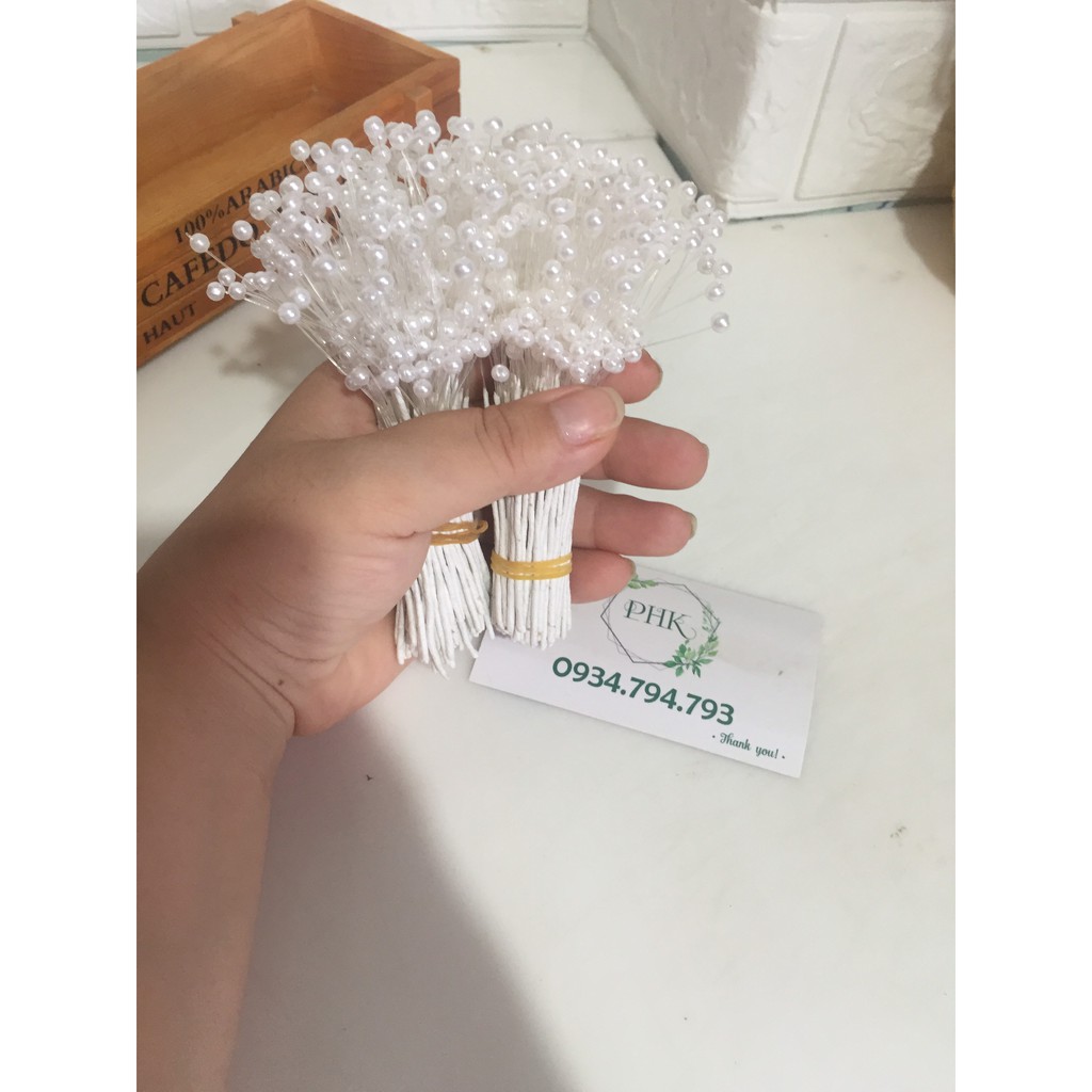 chùm trai  thái lan phụ liệu làm hoa handmade 100pcs