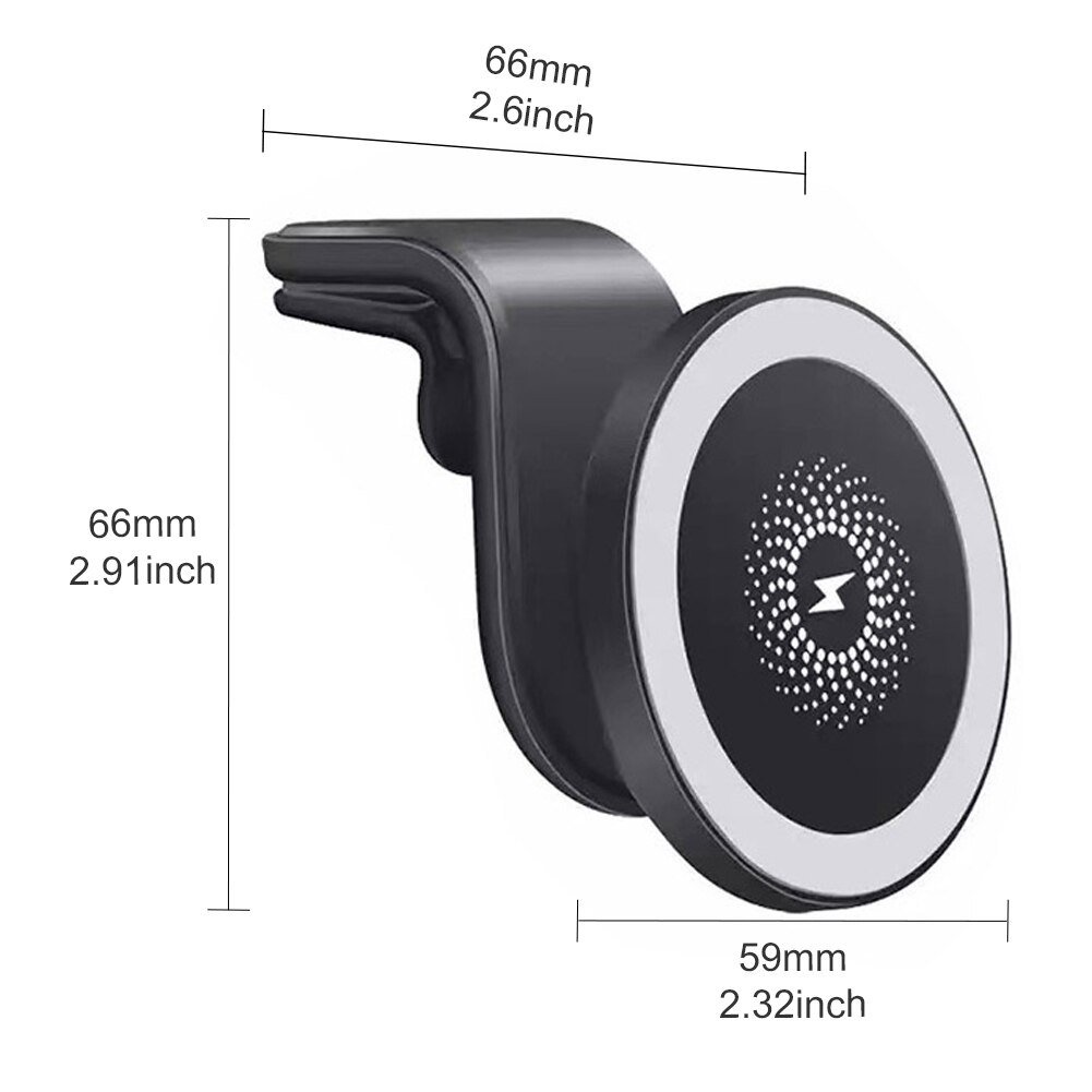 [Sạc nhanh ] Giá Đỡ Sạc Không Dây Cho Magsafe Series iPhone 13 12 Pro Max Mini 10W Giá Đỡ Điện Thoại Sạc Xe Hơi Nhanh