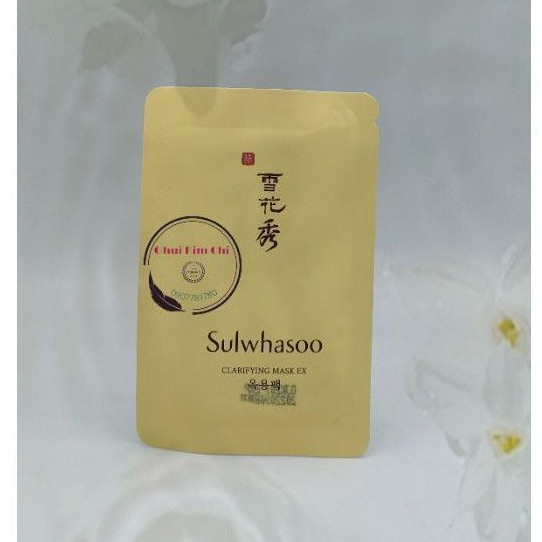 Gói Mặt nạ lột thảo dược sáng da loại bỏ tế bào chết và mụn cám Sulwhasoo Clarifying Mask 3ml