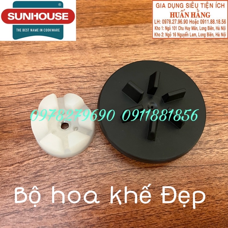 (LINH KIỆN CHÍNH HÃNG) BỘ CỐI XAY KHÔ MÁY XAY SUNHOUSE SHD5115 - Dao xay khô, Gioăng, Cối xay khô