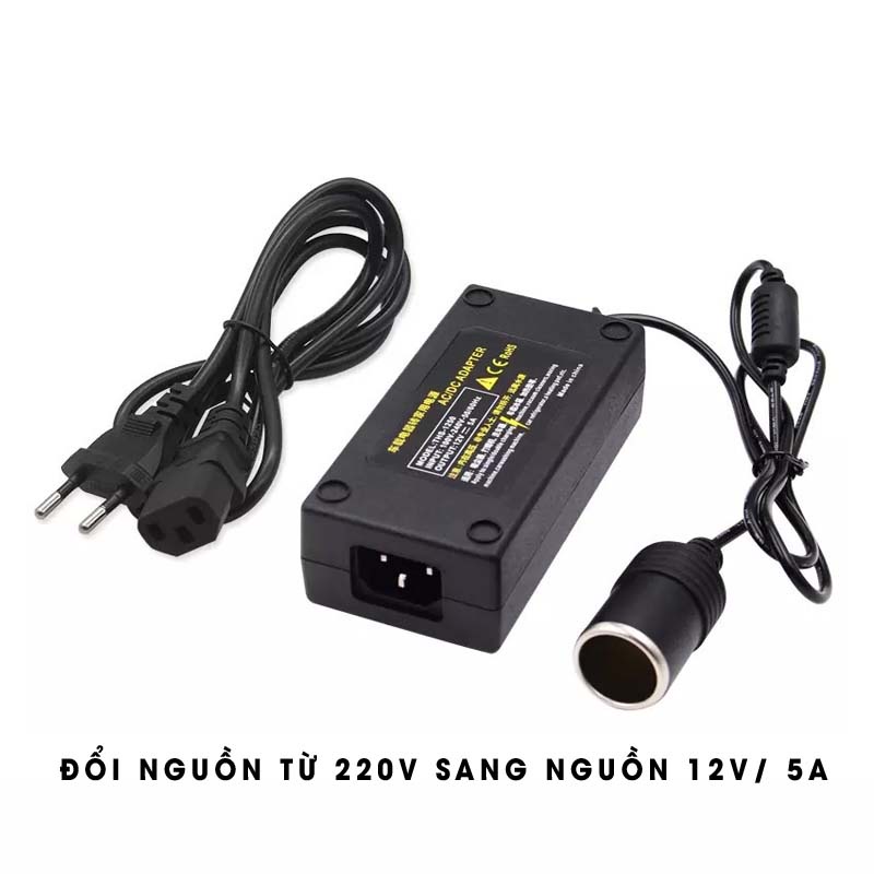 [⚡FLAST SALE⚡] Biến tần điện ô tô, Bộ chuyển đổi điện tự động tẩu sạc DC 12V / 24V sang AC 110V / 220V, Bật lửa đốt thuố