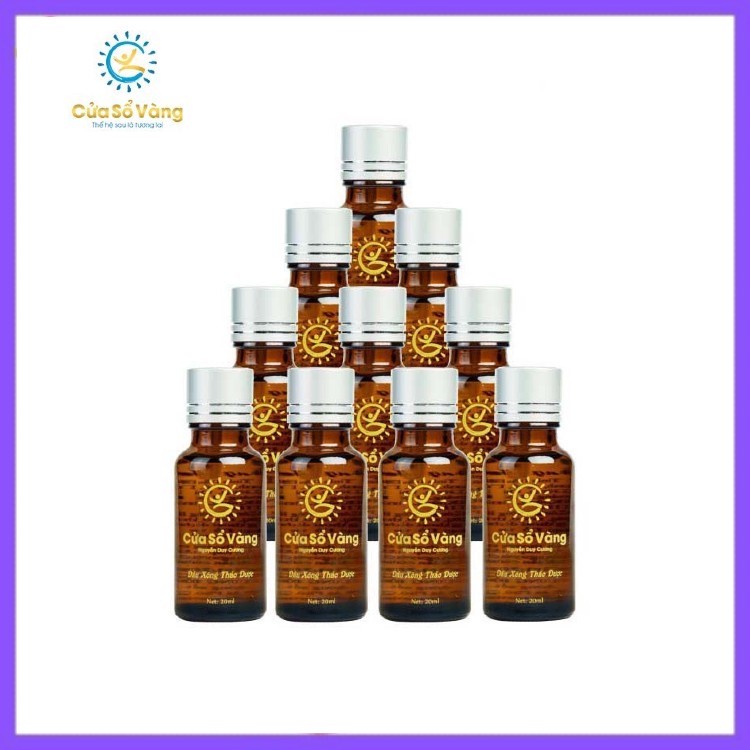COMBO 10 Tinh Dầu Xông ,tinh dầu Thảo Dược Cửa Sổ Vàng 20ml/chai