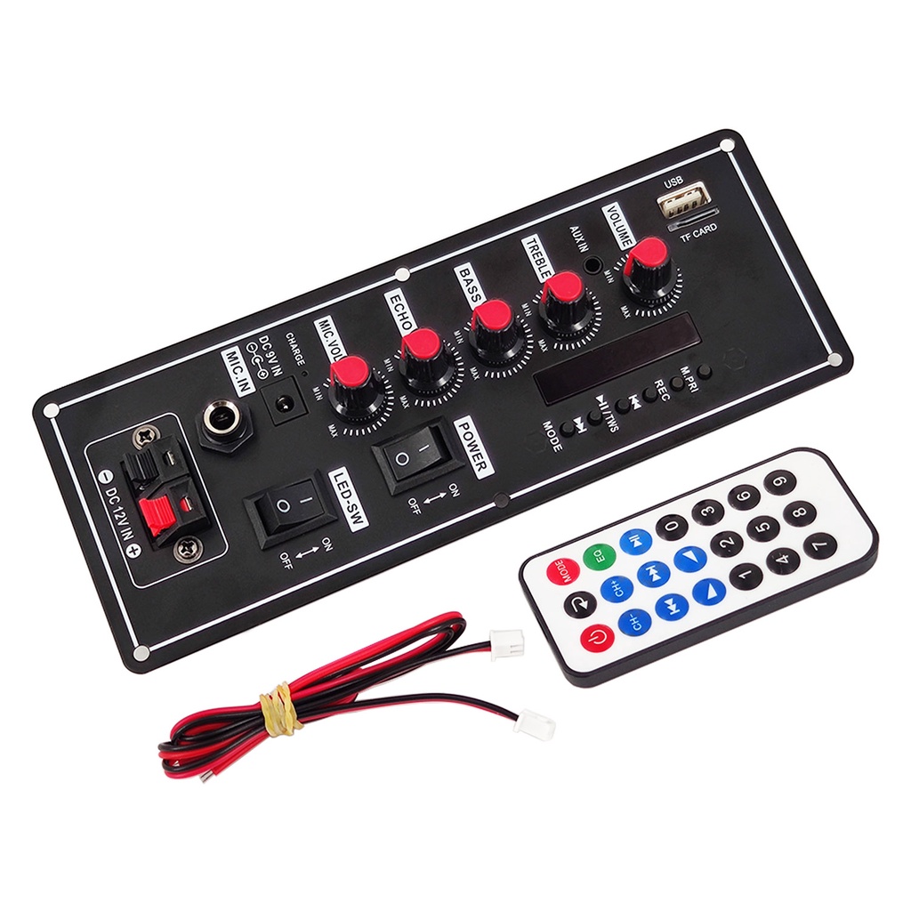 Bảng Mạch Khuếch Đại Âm Thanh 7.4V 30W Hỗ Trợ Bluetooth AUX U-Disk Ghi Âm 5-8Inch