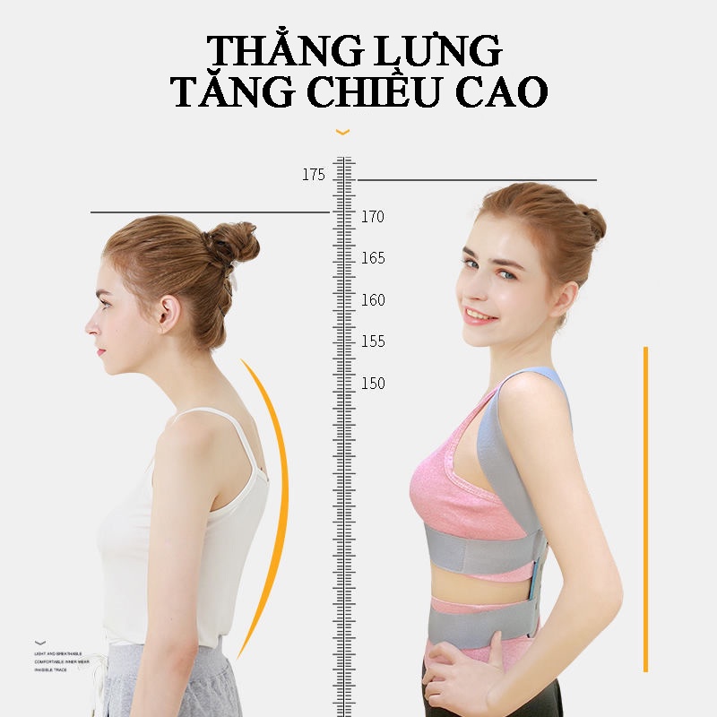 Đai chống gù lưng, đai chống gù người lớn cả nam và nữ  - ĐG Nẹp Dài