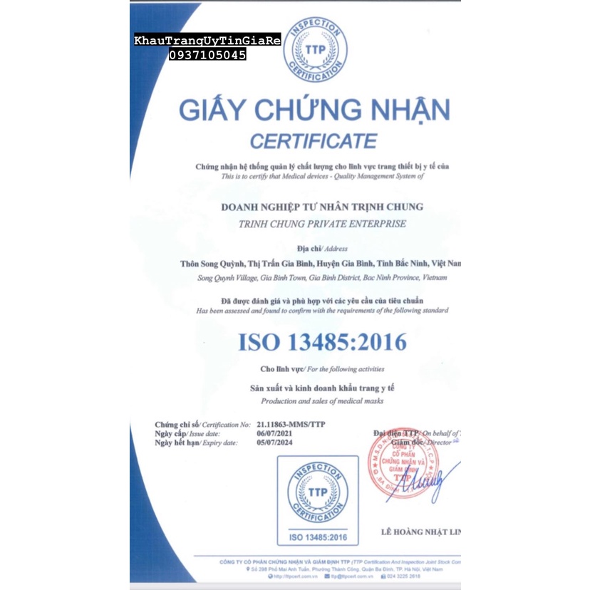 TÚI ZIP 10 CHIẾC KHẨU TRANG 4 LỚP KF94 T&amp;T MASK KHÁNG KHUẨN LỌC BỤI