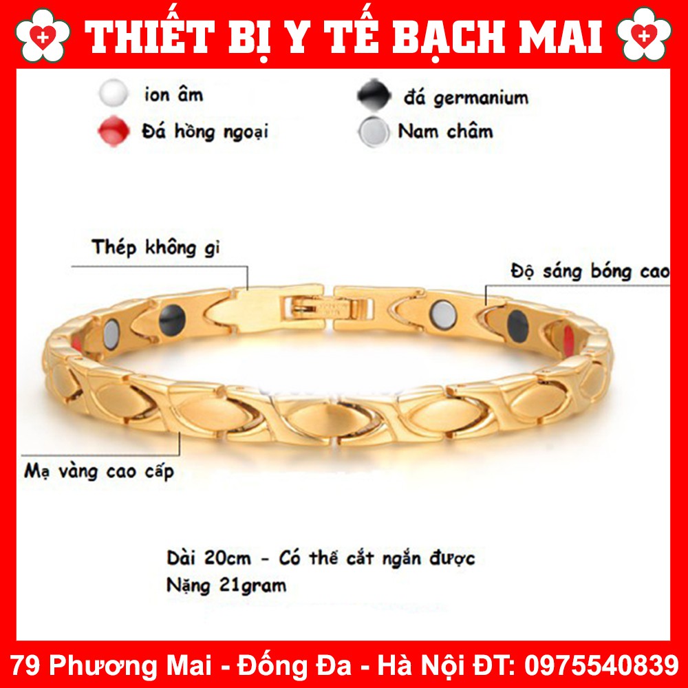 Vòng Tay Điều Hòa Huyết Áp Nữ Cao Cấp Nhật Bản 5 Trong 1 + Tặng Dụng Cụ Cắt Mắt