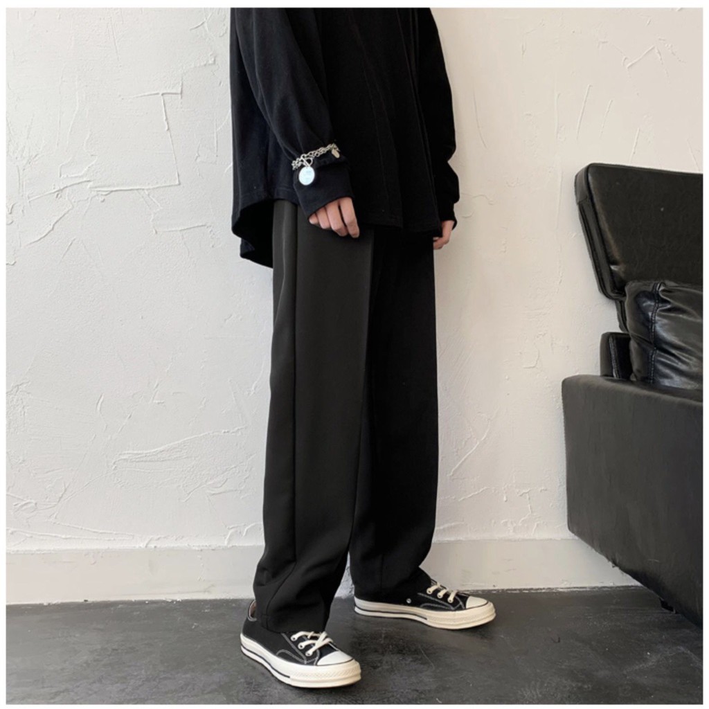 QUẦN DÀI ỐNG RỘNG DÁNG SUÔNG PHONG CÁCH HÀN QUỐC CHO NAM (có ảnh thật) | BigBuy360 - bigbuy360.vn