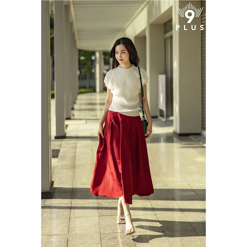 Chân Váy dài/xòe Nhật 2022 - 9Plus/ Chân váy đỏ vàng | BigBuy360 - bigbuy360.vn