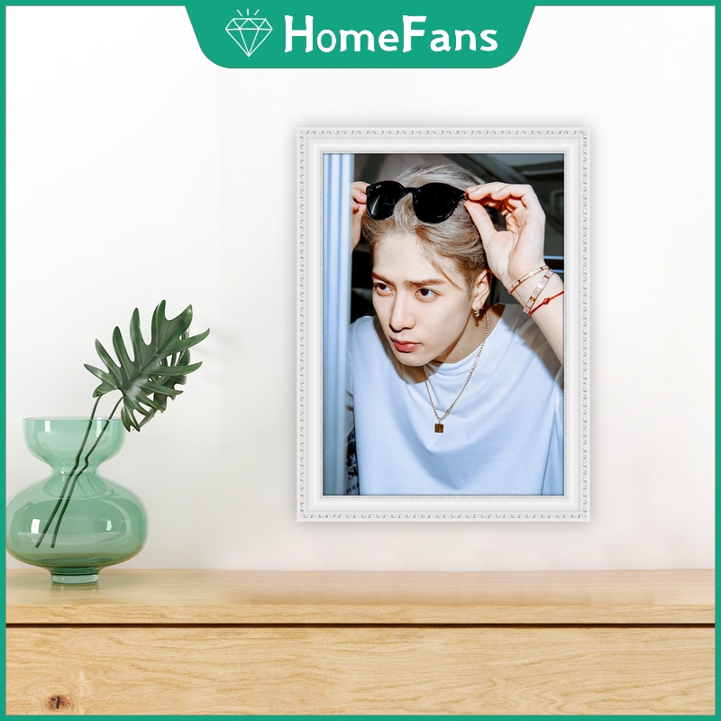 Jackson Wang Bộ Tranh Đính Đá 5D Tự Làm Hình Nhóm Nhạc Got7 Kích Thước 30x40cm / 40x50cm