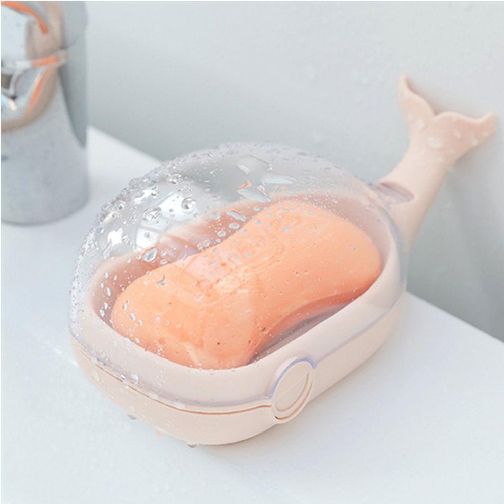 Khay Đựng Xà Phòng Nắp Lật Hình Cá Voi Hoạt Hình Dễ Thương