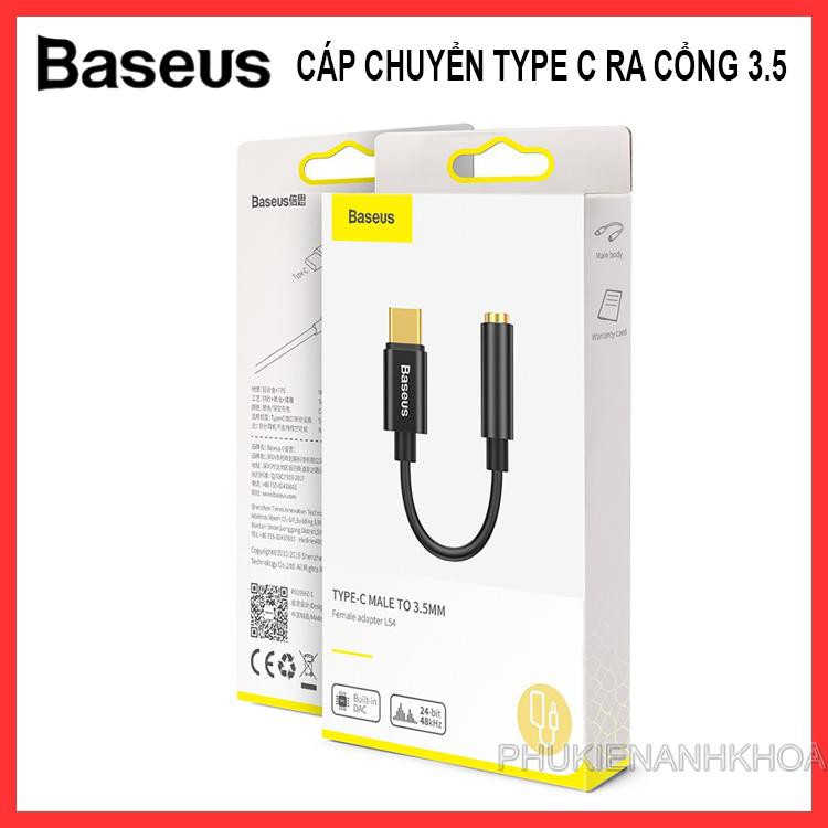 Cáp Chuyển Type C Sang Jack 3.5 mm Baseus L54