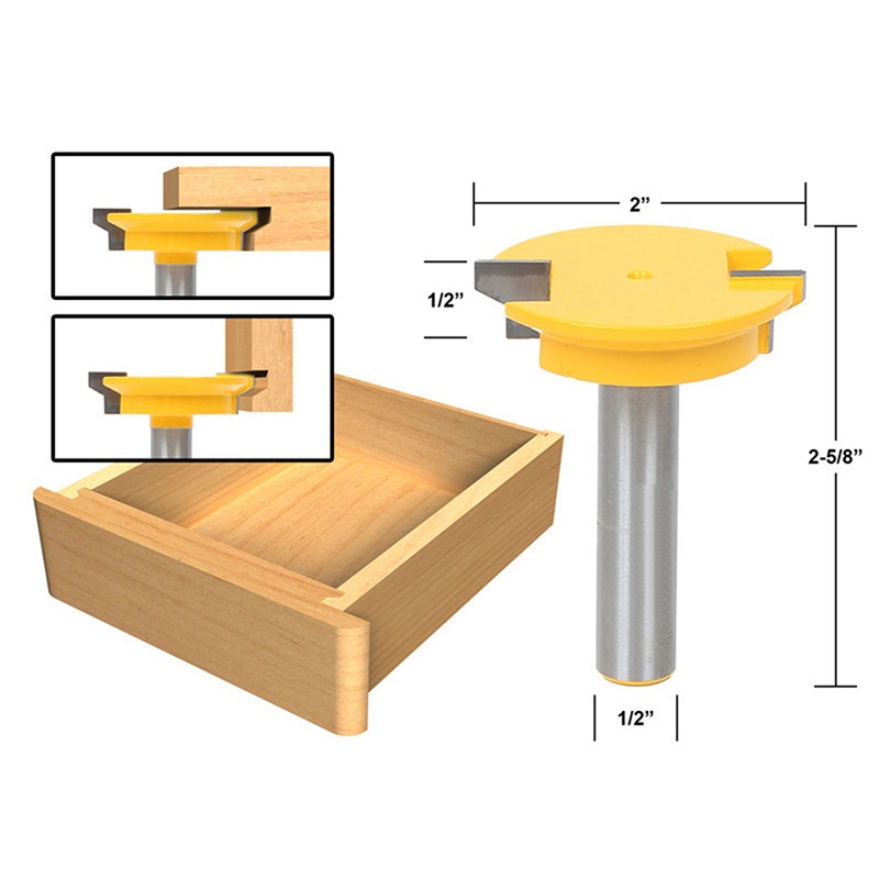 Mũi Phay Router Thẳng Chuôi 1 / 2 &quot;Cắt Gỗ Mới
