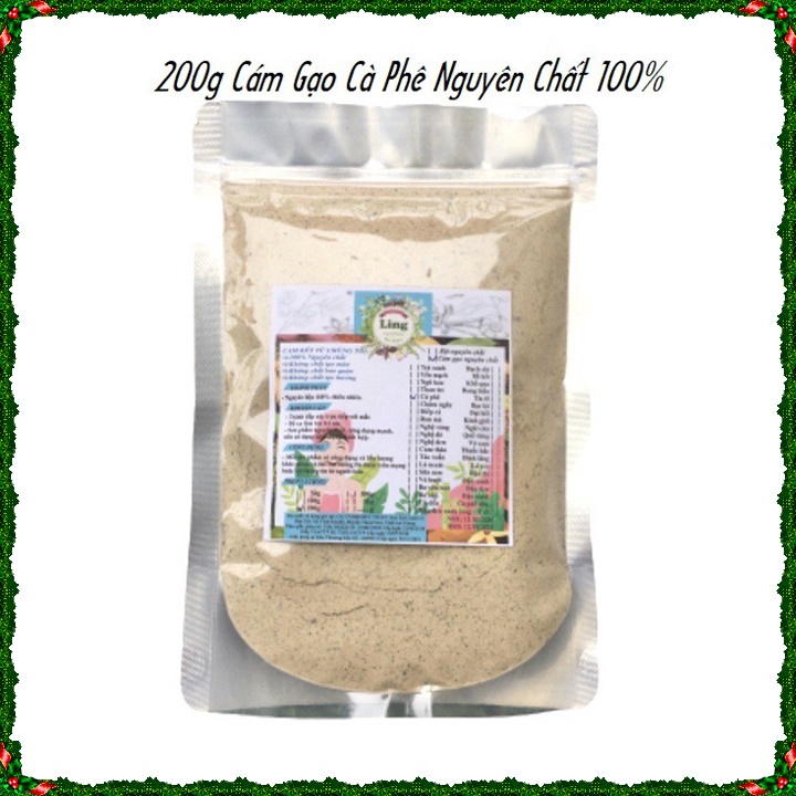 Tinh Cám gạo Cà Phê 500g nguyên chất thiên nhiên 100% có giấy ĐKKD và VSATTP Ling