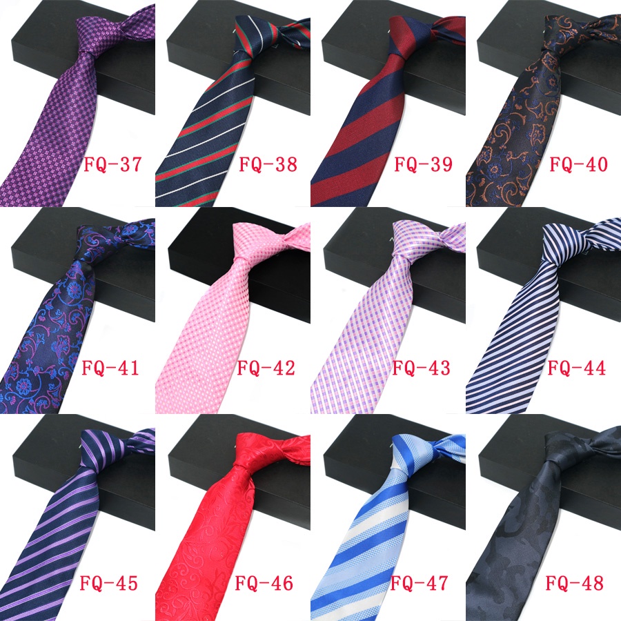 Cà Vạt 8CM Họa Tiết Sọc Sang Trọng Cho Nam
