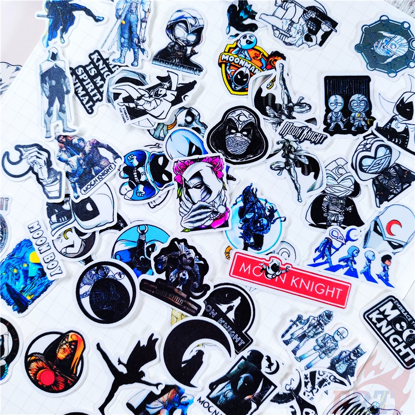 ★★★ Moon Knight Q-1 Mini Diary Manual Stickers ★★★ 60Pcs/Set DIY Fashion Scrapbooks Album Decor Decals Stickers