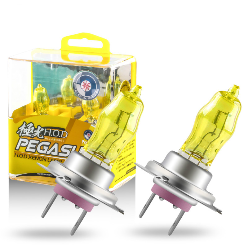 Set 2 bóng đèn halogen H1 H3 H4 H7 H9 H11 9005 9006 100W 12V 2800K cho xe hơi