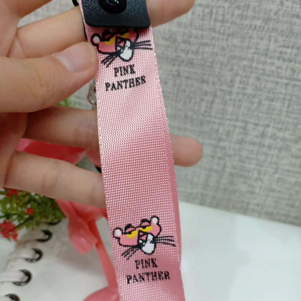 Móc khóa chú báo hồng_MK22