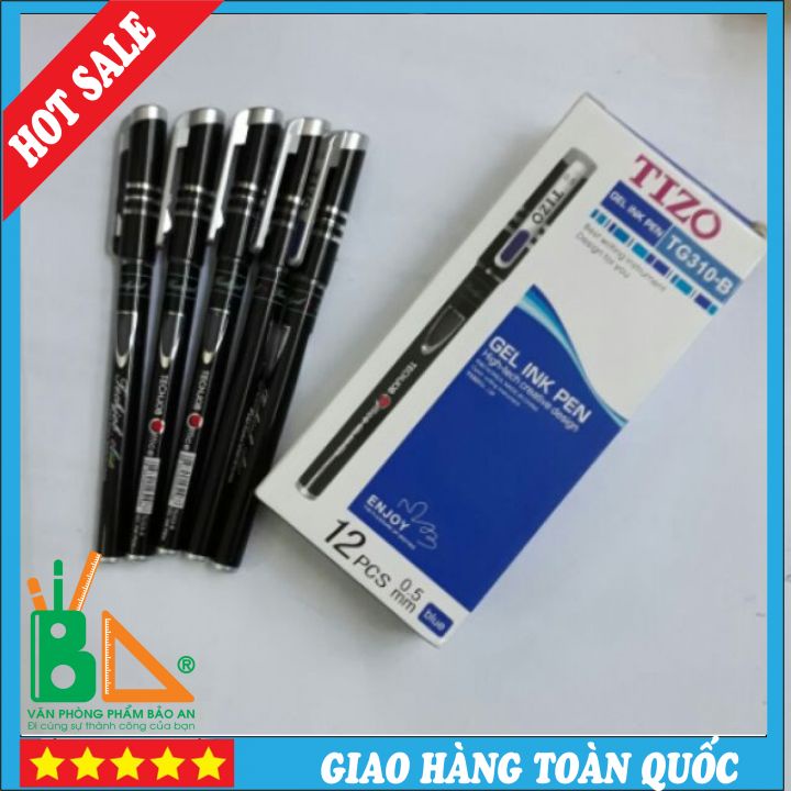 Bút Bi Nước Tizo TG310 Ngòi 0.5mm  Loại 1, đầu bi sản xuất tại Thụy Sĩ viết trơn, đều mực