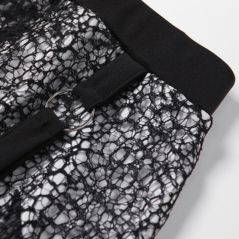 Chân Váy Midi Chữ A Lưng Cao Dáng Ôm In Họa Tiết Chân Dung Phong Cách Gothic Punk Cho Nữ