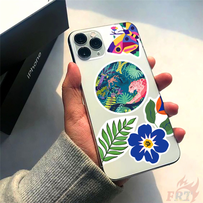 ❉ Miếng Dán Trang Trí Hình Rừng Cây Sáng Tạo Amazon Forest Series 01 ❉ Set 50 Sticker Họa Tiết Doodle Thời Trang Dùng Để Trang Trí Ván Trượt / Laptop / Vali