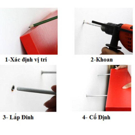 GIÁ XƯỞNG set 3 thanh kệ gỗ treo tường sâu 15cm dày 17mm lõi xanh chống ẩm màu trắng, đen