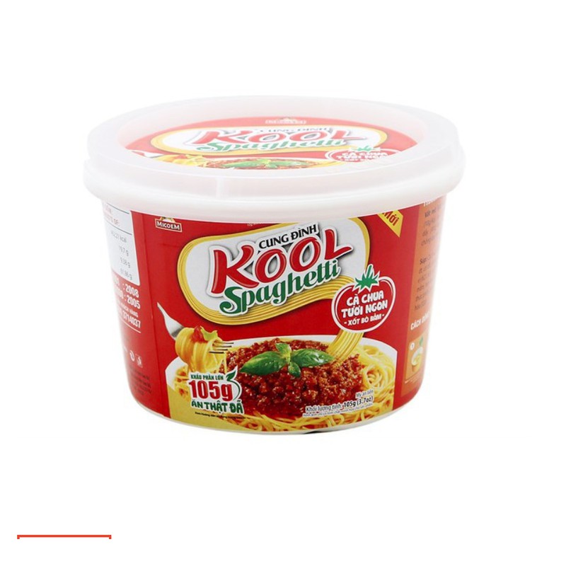 Mì trộn Cung Đình Kool sốt Spaghetti Thịt Bò Bằm bát 105g