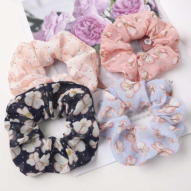 [Mã FASHIONCB232 hoàn tối đa 15K xu đơn 50K] Dây Buộc Tóc In Hoa Thời Trang Nữ Tính | BigBuy360 - bigbuy360.vn