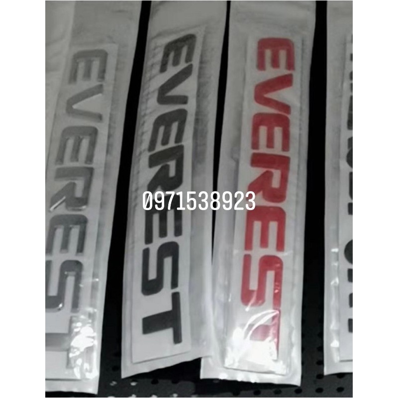 logo chữ RANGER EVEREST dán đầu xe FORD