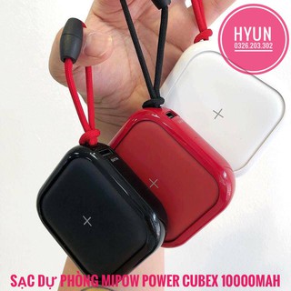Sạc dự phòng không dây mipow cubex 10.000mah - chính hãng