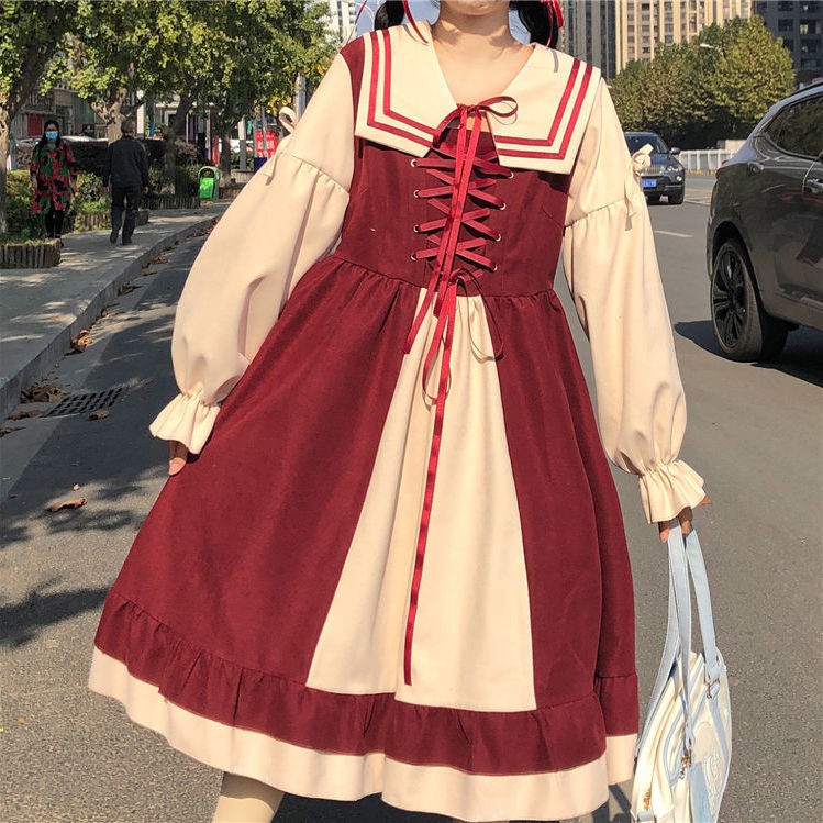 ⭐0412⭐Sweet Japanese style Navy Ao Dai for women