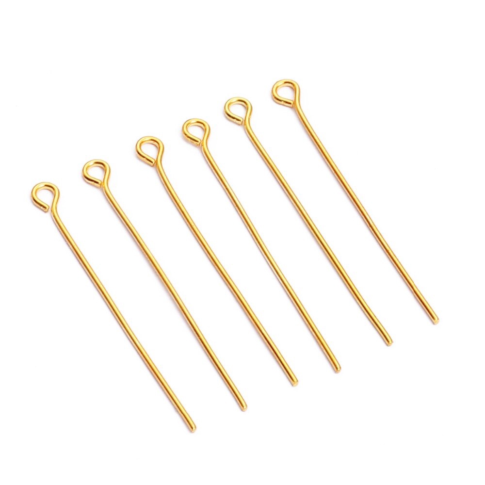 200 Ghim mắt xỏ hạt làm trang sức 16-50mm bằng kim loại nhiều màu sắc