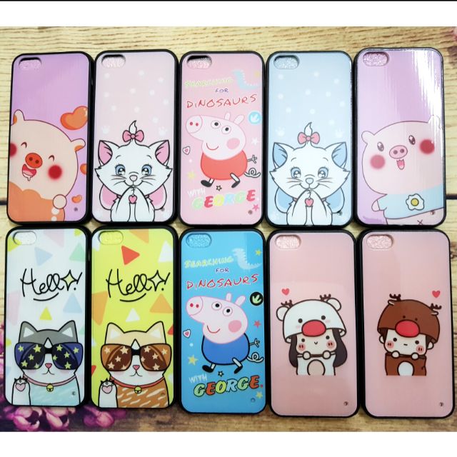 Ốp lưng iPhone 5/5s/5SE lưng bóng hình 6D hoạt hình dễ thương