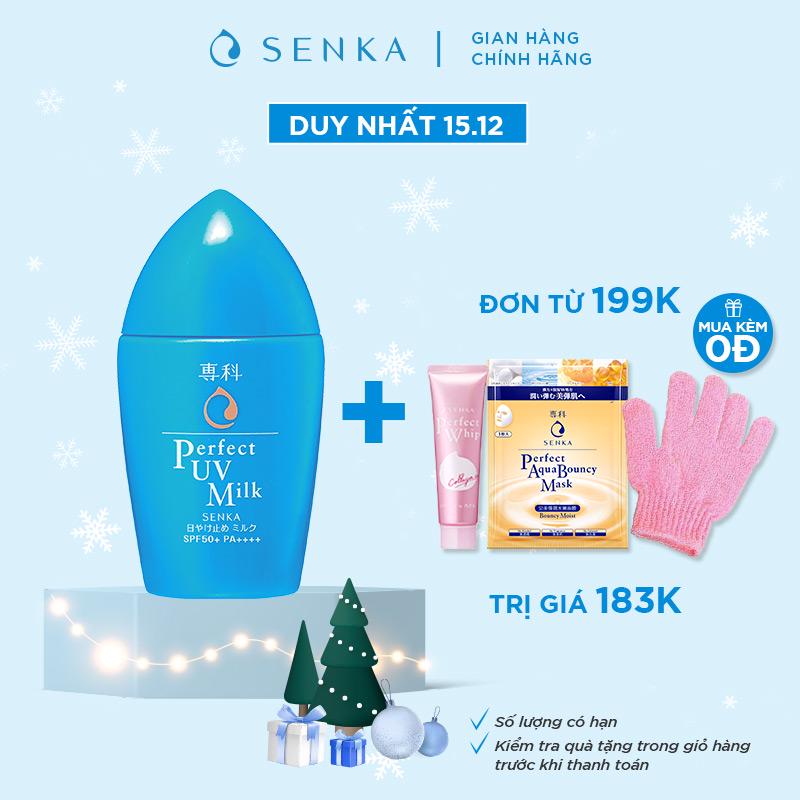 Kem chống nắng dạng sữa Senka Perfect UV Milk 40ml