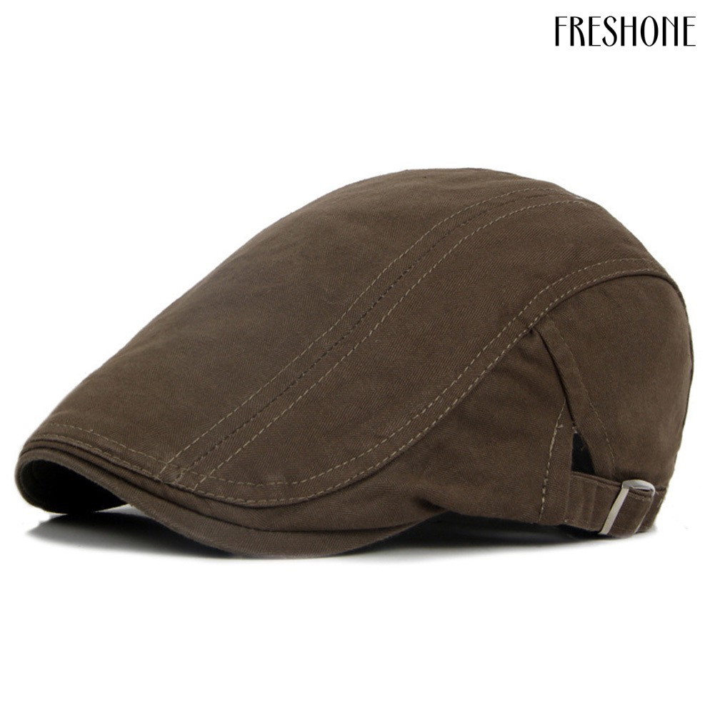 Fashion Men Women Solid Color Causal Duckbill Cap Outdoor Sports Flat Beret Hat12