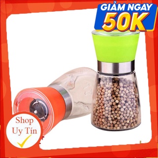 Dụng cụ xay tiêu cầm tay trong suốt - Lọ xay hạt tiêu cầm tay siêu nhanh bằng nhựa