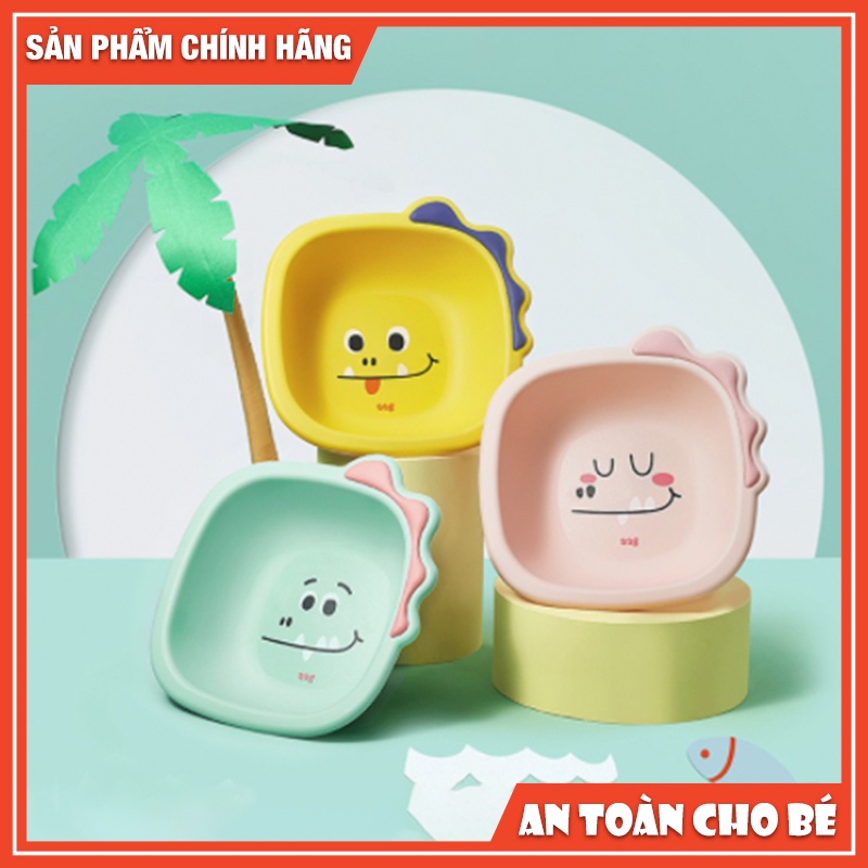 Chậu rửa mặt cho bé aag 255 hình khủng long đáng yêu cao cấp, bộ 3 chiếc. Vkid Store