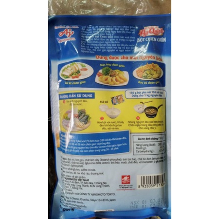 Bột chiên giòn Aji-Quick giòn lâu rôm rốp