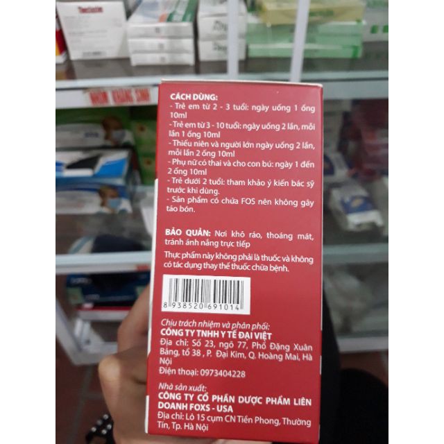 Fe III Hypodavi - giúp hỗ trợ bổ sung sắt, acid folic, vitamin B12 hỗ trợ quá trình tái tạo hồng cầu và hạn chế thiếu má