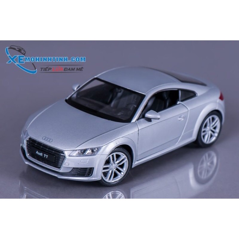 Xe Mô Hình Audi Tt Coupe 1:24 Welly (Bạc) mã 24057GR