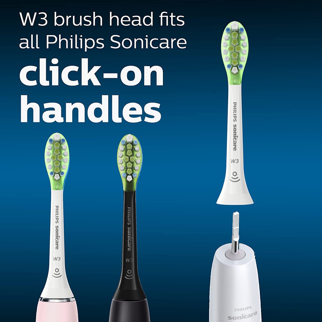 [Hàng Mỹ] Đầu bàn chải điện Philips Sonicare W3 PREMIUM White