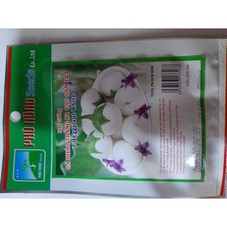 Hạt giống cà pháo trắng F1 cao sản 123 Phú Nông (500mg/gói)