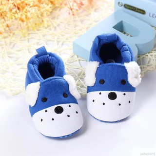 Xăng đan Vải Cotton Đế Mềm Chống Trượt In Hình Động Vật Hoạt Hình Dễ Thương Dành Cho Bé Trai Gái Sơ Sinh