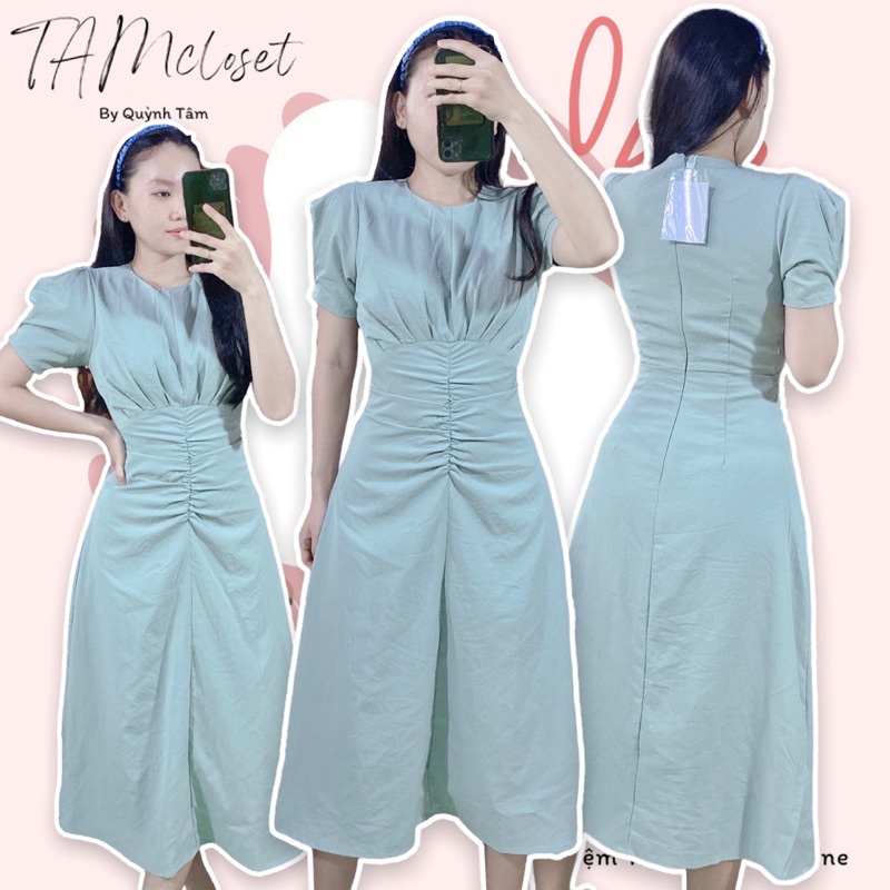 Đầm xoè xếp ly nhún ngực - TK1149