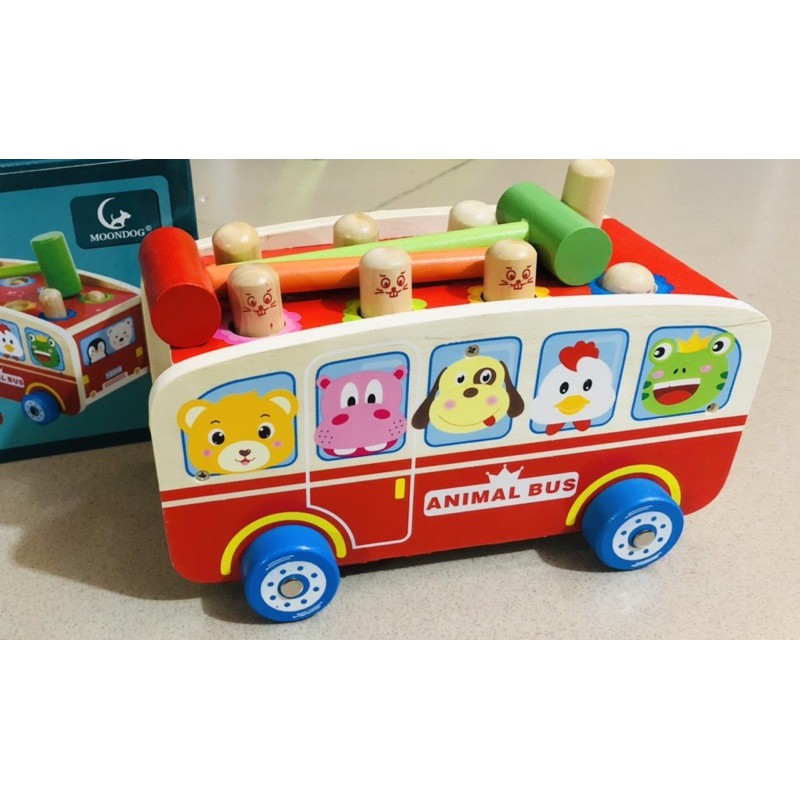 Đồ chơi xe bus đập chuột