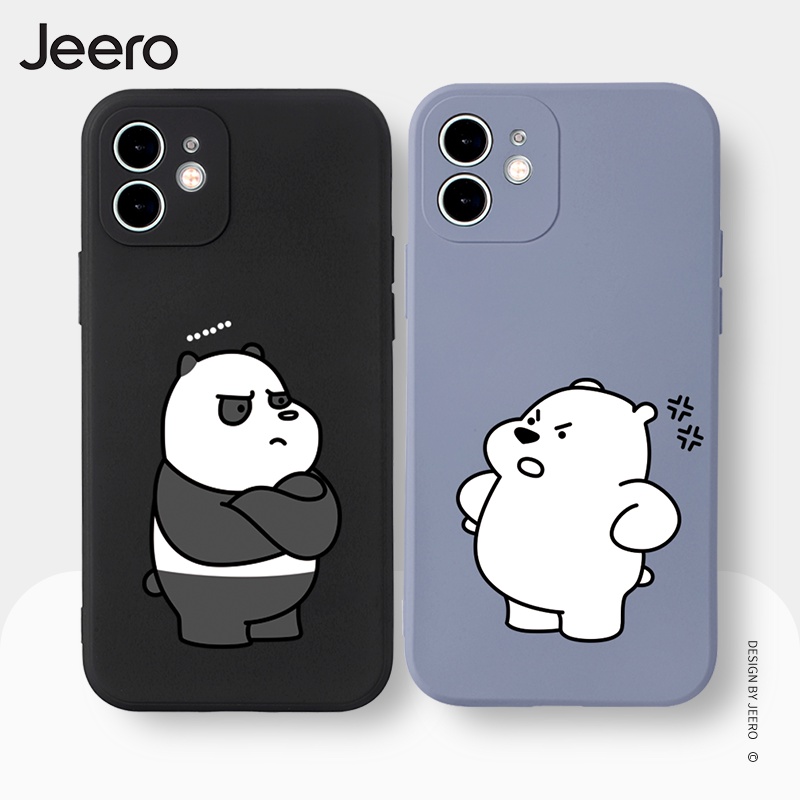 Ốp điện thoại JEERO hoạt hình cặp đôi dễ thương đẹp ngộ nghĩnh mềm Compatible for iPhone 15 14 13 12 11 Pro Max SE 2020 X XR XS 8 7 ip 6S 6 Plus kute HFC250