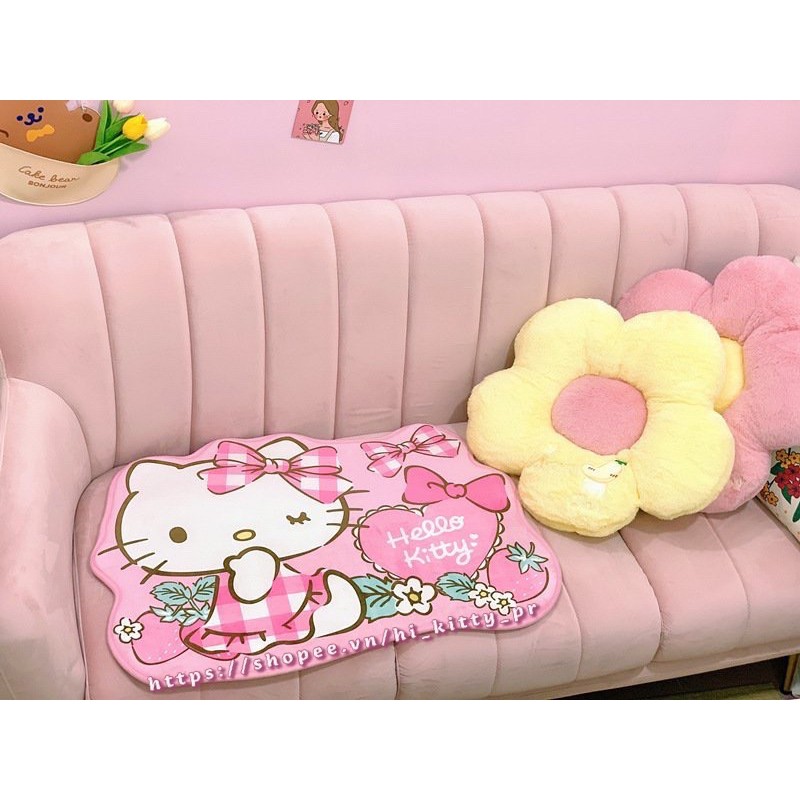 Thảm mềm mịn Doremon Doraemon Hello Kitty