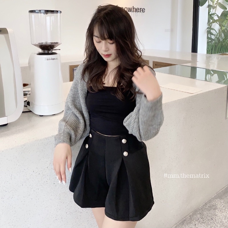  Áo len cardigan mỏng khoác hờ tay bo - áo khoác len dáng lửng | BigBuy360 - bigbuy360.vn