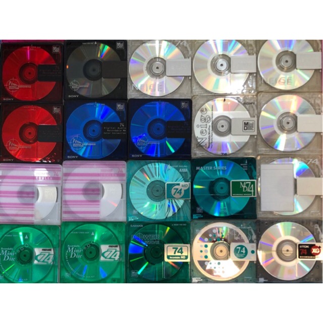 Bộ 10 đĩa MD _ Mini Disc _ MiniDisc (74')