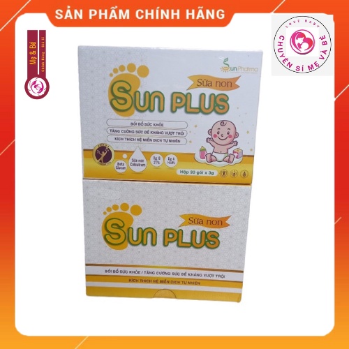Combo 2 hộp Sữa non Sunplus ngủ ngon, tăng sữa đề kháng