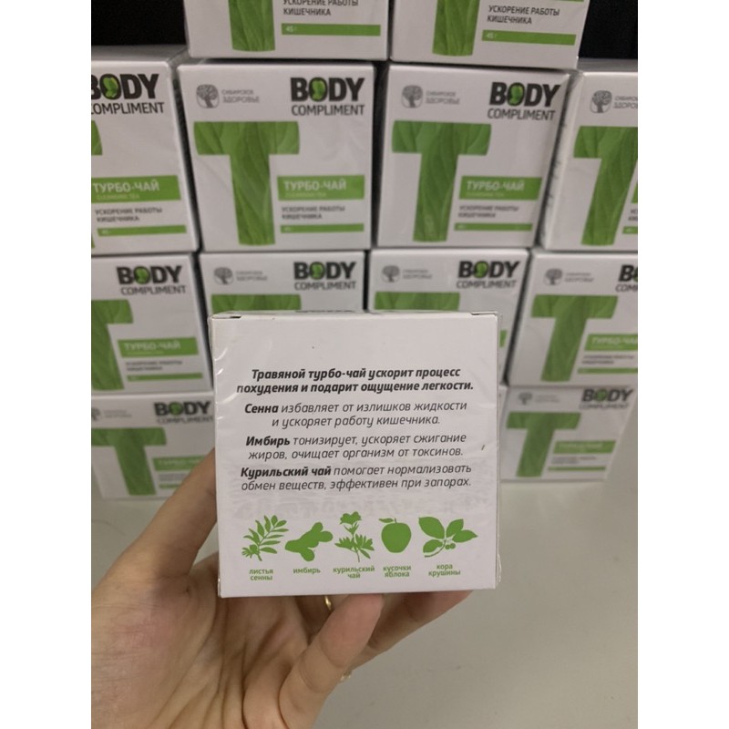 Combo 15 hộp Trà thảo mộc Cleansing T Body Compliment Siberi Nga